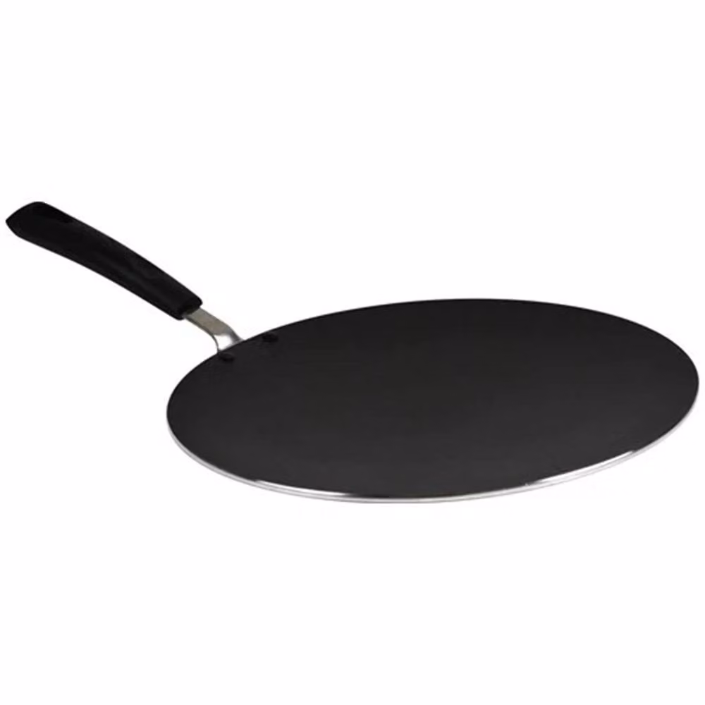 Nordara Non-Stick Crepe Pan for Roti, Naan and Pancakes, Black, Diameter: 27.5 cm – 4