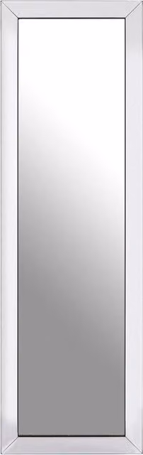 Orsina Avelene Tall Freestanding Rectangular Floor Standing Mirror in Silver