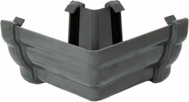 FloPlast Ogee Gutter External Angle 90 Degree Anthracite Grey