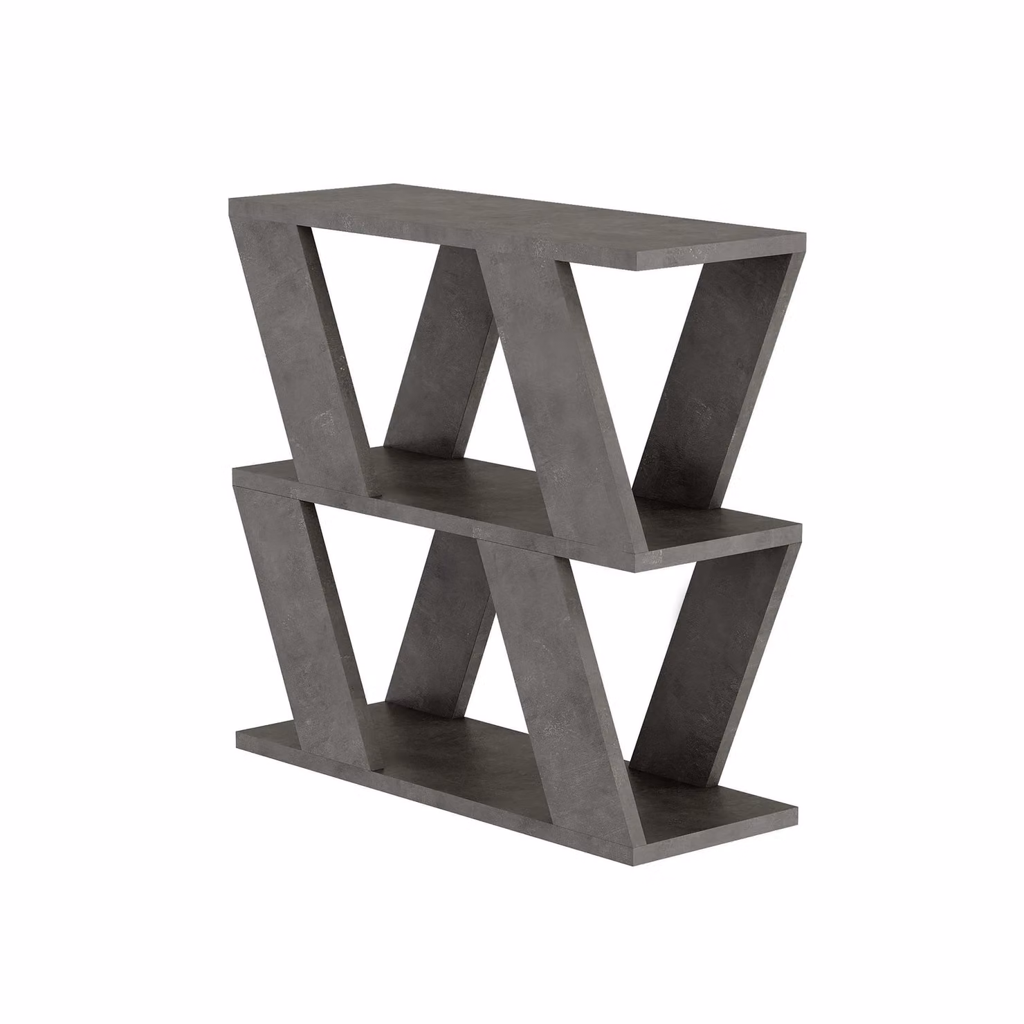 Decortie Lazena Modern 3-Tier Side Coffee Table in Mid Grey – 4