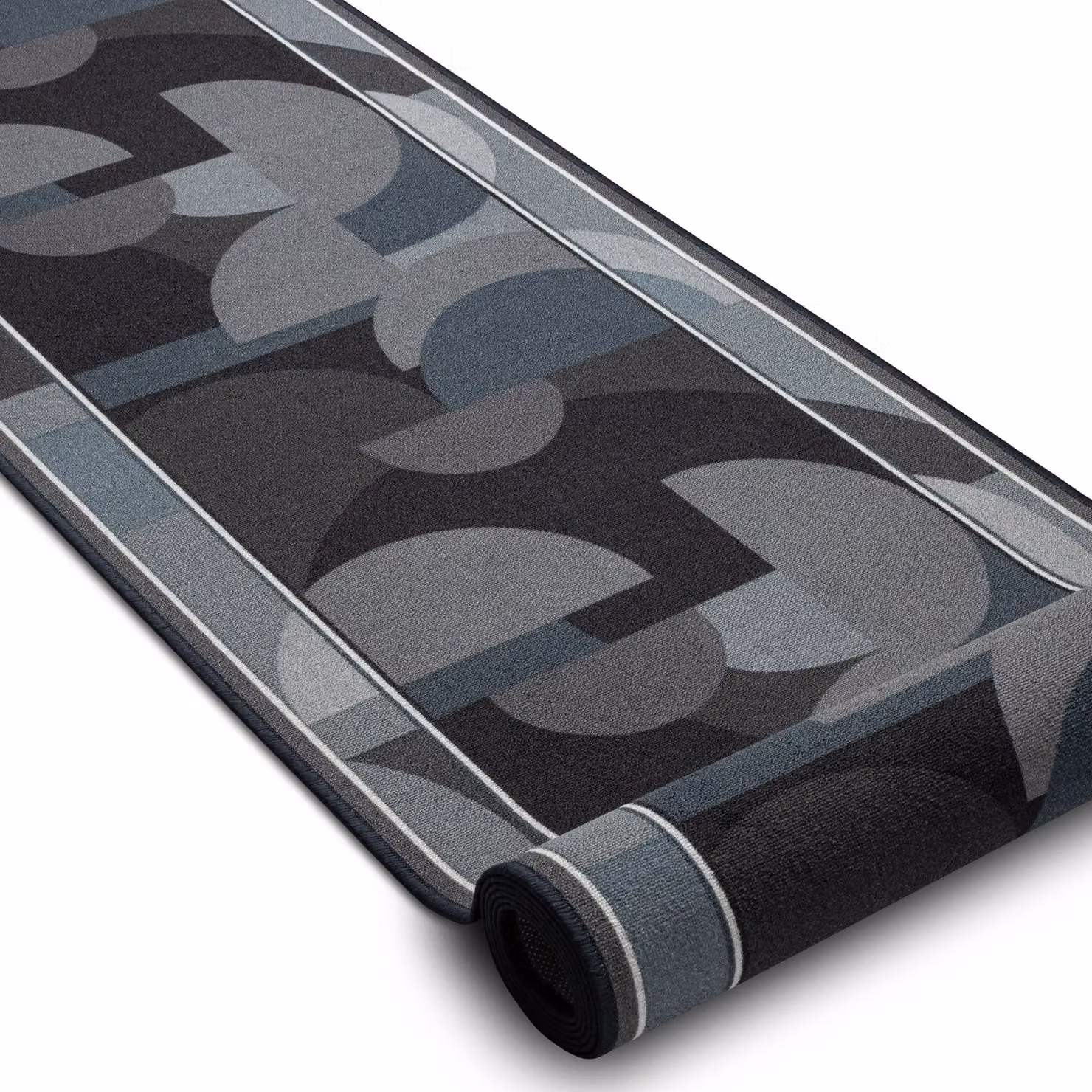 RugsX Malis Anti-Slip Grey Runner, W: 67 cm, L: 120 cm – 2