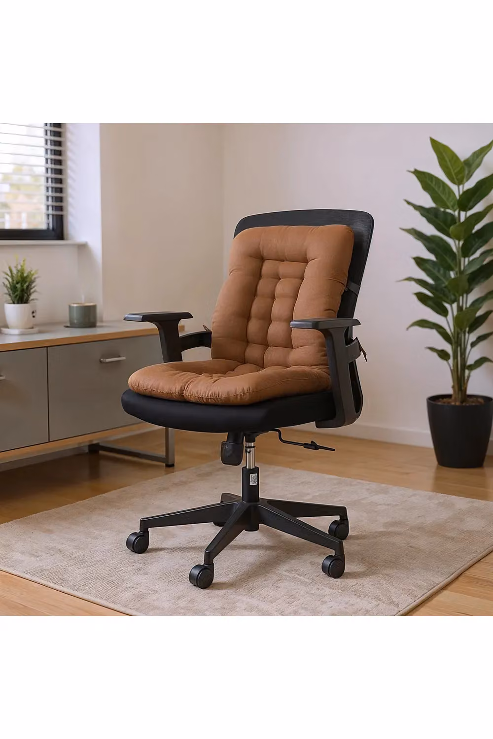 Living and Home Brown Chair Cushion with Elastic and Tie Cords – 6