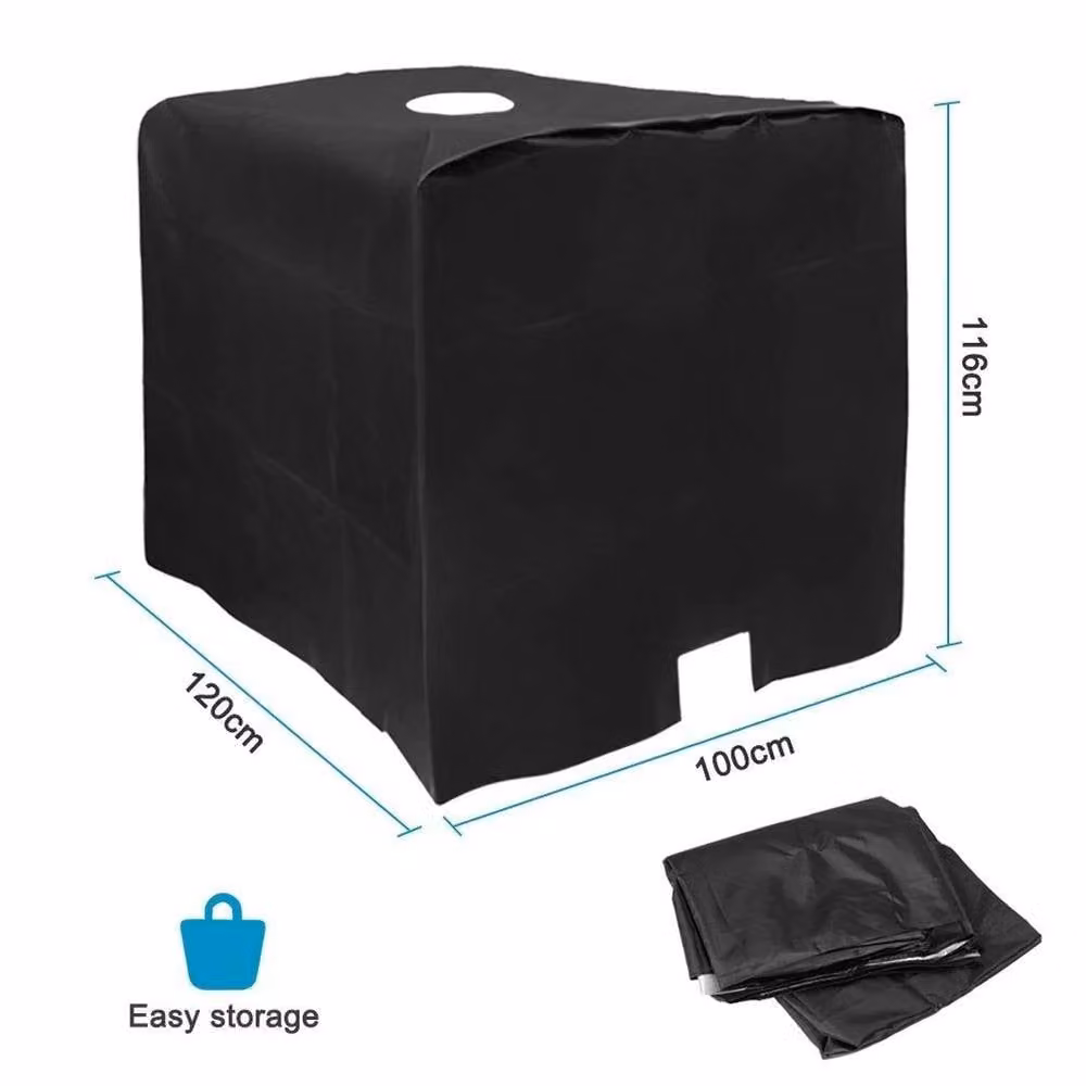 FLAVORA 210D IBC Tank Protective Cover in Black, 0.6m2 – 2