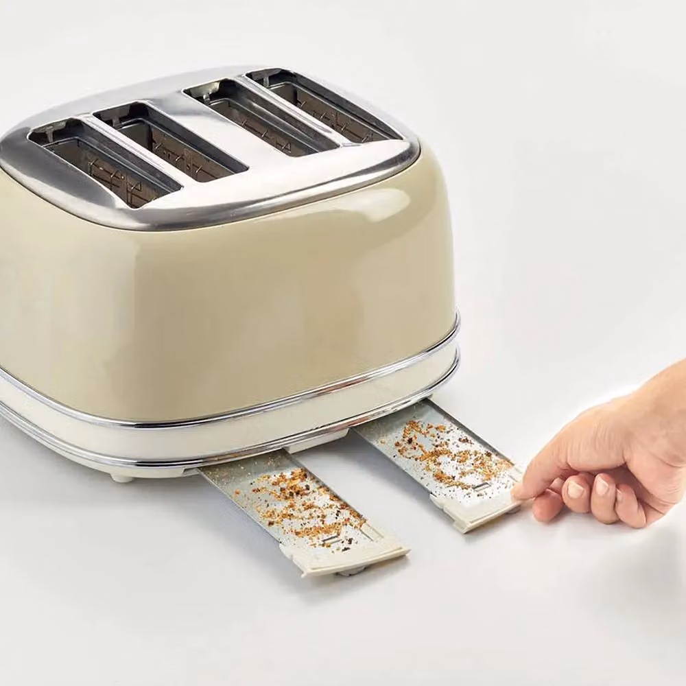 Ariete Vintage Dome Kettle, 4 Slice Toaster and Microwave Set in Beige – 2