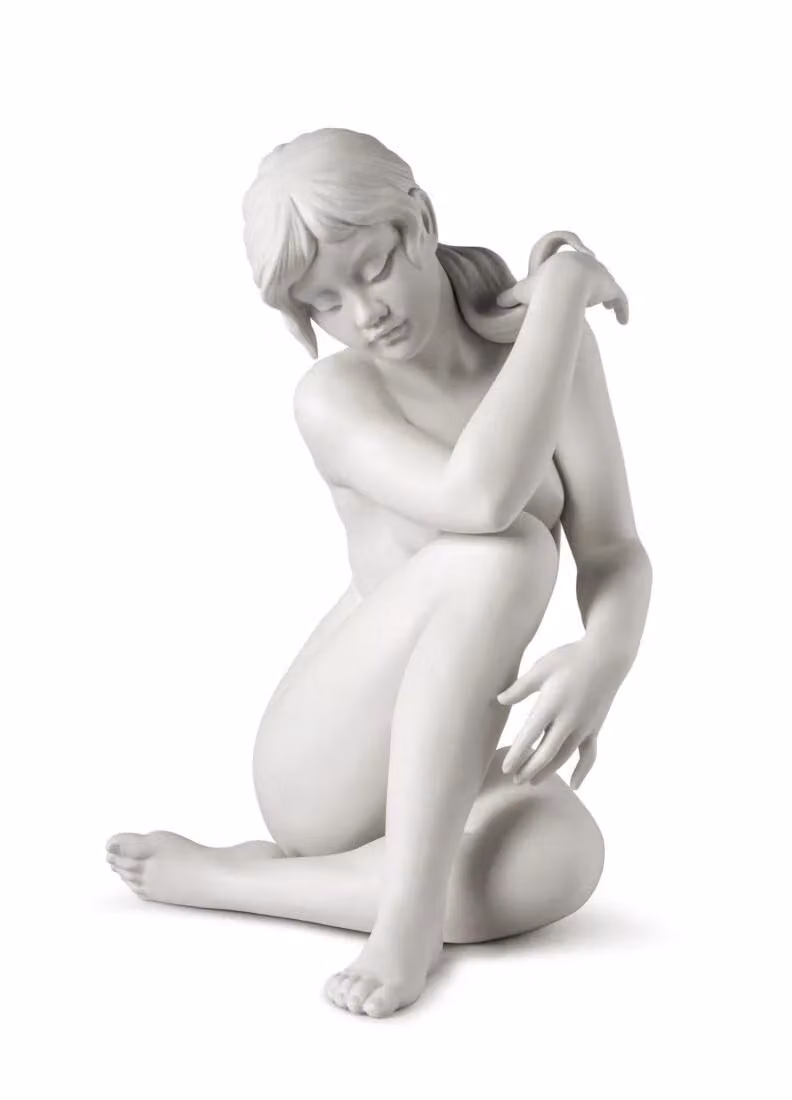 Lladró Pure Calm White Porcelain Tabletop Sculpture