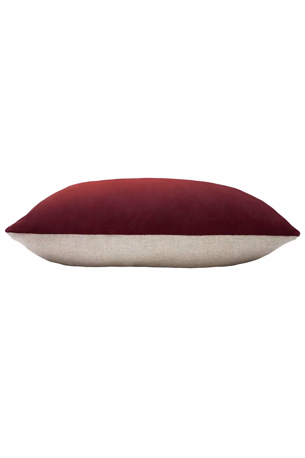 Furn Red Velvet Rectangular Cushion with Polyester Filling, W: 60 cm, H: 40 cm – 3