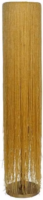 The Libra Company Draper Beaded Glass Floor Lamp in Gold/Brass, W31 x D31 x H160 cm – 1