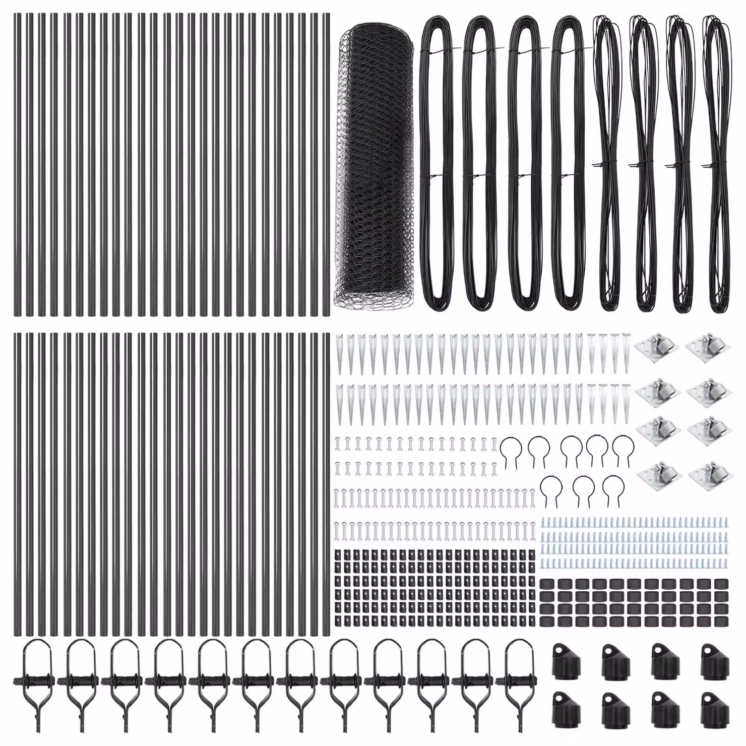 Berkfield Home Grey Steel Hexagon Fence, 1 x 100 m – 3