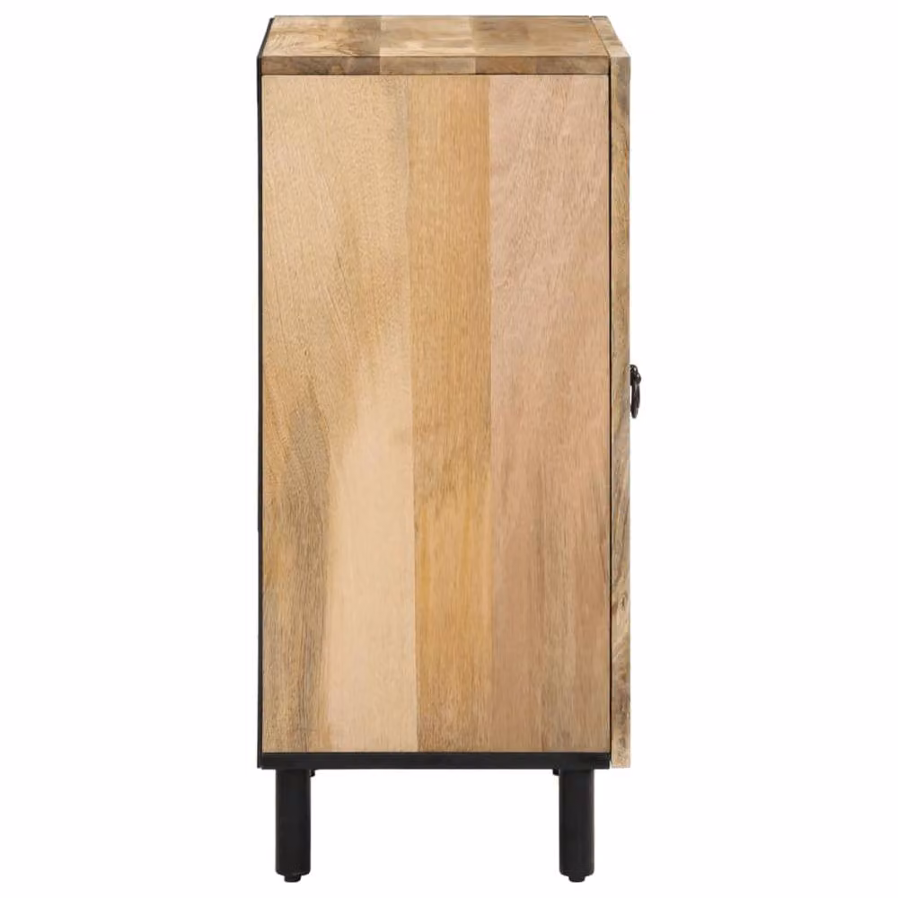 Berkfield Home Retro Side Cabinet in Brown Solid Mango Wood, W/D/H: 60 x 33 x 75 cm – 4
