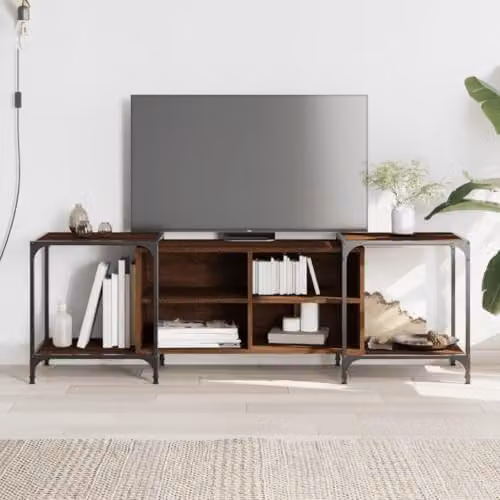 vidaXL Industrial TV Cabinet in Black, W/D/H: 203 x 37 x 50 cm – 2