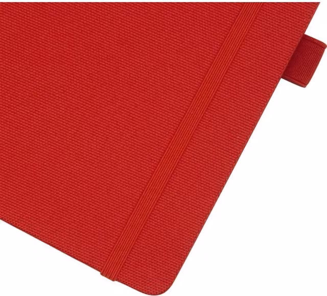 Marksman Honua A5 Lined Composition Notebook in Red with Elastic Closure and Bookmark