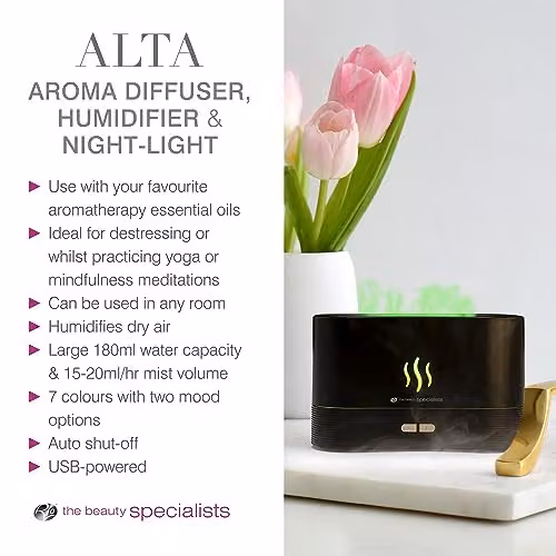Rio ALTA Aroma Diffuser, Humidifier and Night-light in Black – 9