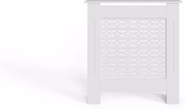 Havendro Small Geometric White MDF Radiator Cover