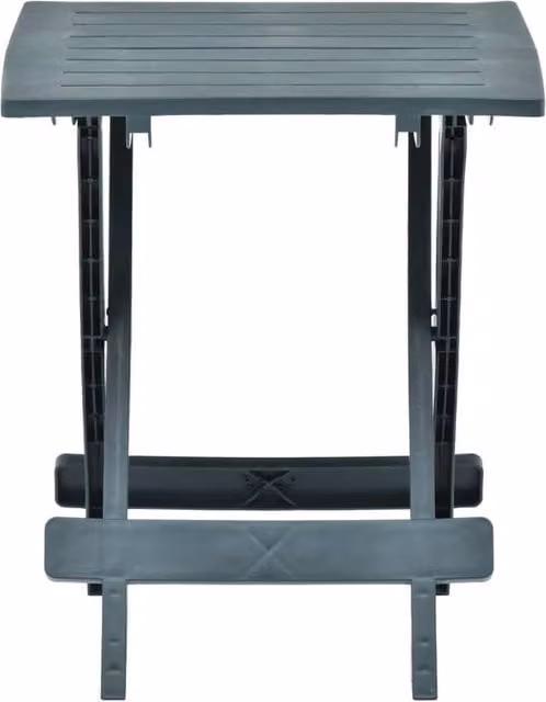 Berkfield Home Folding Green Plastic Garden Table, W/D/H: 45 x 43 x 50 cm – 1