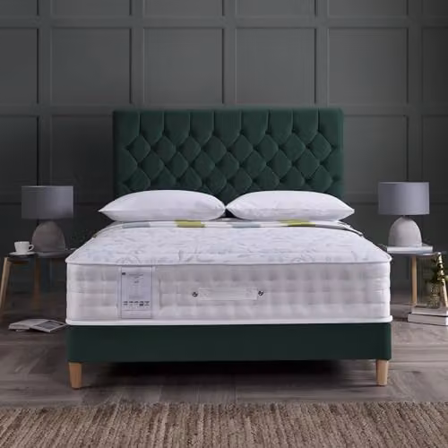 RestRelax Ivy 1000 Hybrid Aloe Vera Memory Mattress, White, W/D/H: 90 x 190 x 25 cm – 2
