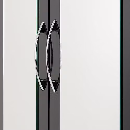Seconique Nevada 4 Door 2 Drawer Mirrored Wardrobe in Black Gloss – 5