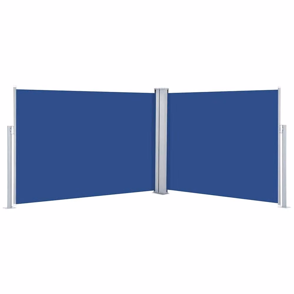 Berkfield Home Blue Retractable Side Awning W/H: 120 x 1000 cm – 3