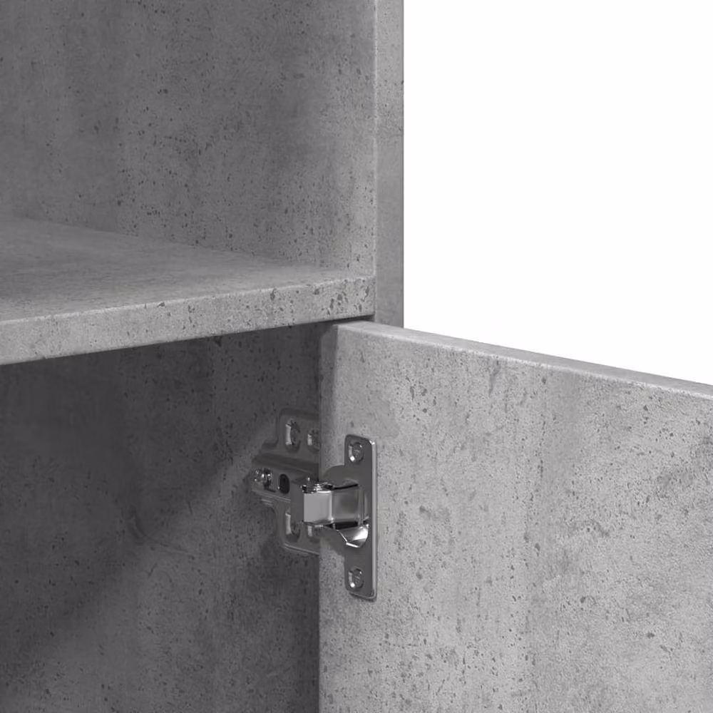 Berkfield Home Rolling Cabinet in Concrete Grey, W/D/H: 55 x 40 x 91 cm – 4