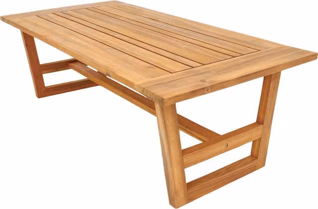 Abrihome Olifen Modular Acacia Wood Outdoor Furniture Set with Fabric in Teak Colour, Width: 120 cm