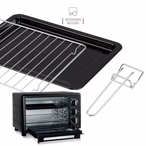 NETTA 30L Mini Electric Oven and Grill in Black, 1500W with Timer – 5