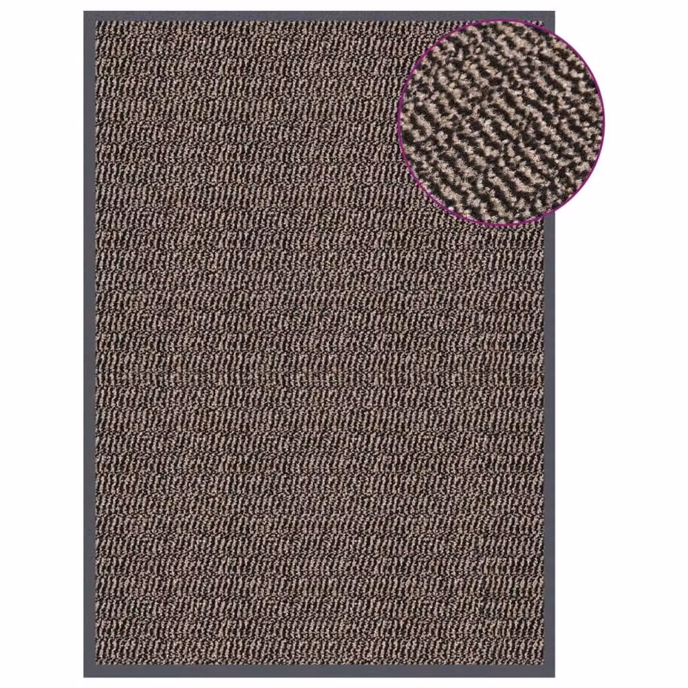Berkfield Home Durable Tufted Rectangular Doormat, Brown, W: 60 cm, D: 90 cm – 2
