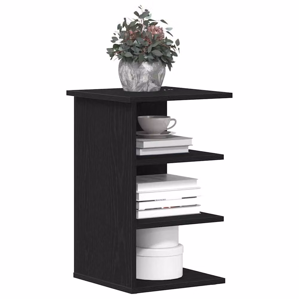 Berkfield Home Black Oak Side Cabinet, W/D/H: 35 x 35 x 55 cm – 3