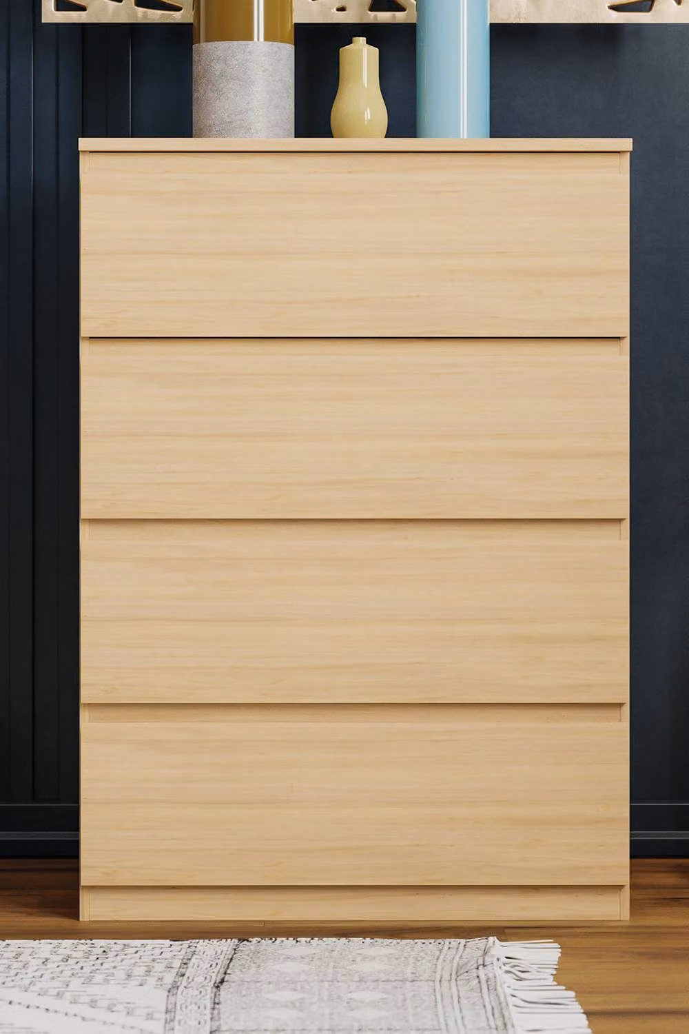 HD Designs Denver 4 Drawer Chest of Drawers in Brown – 3