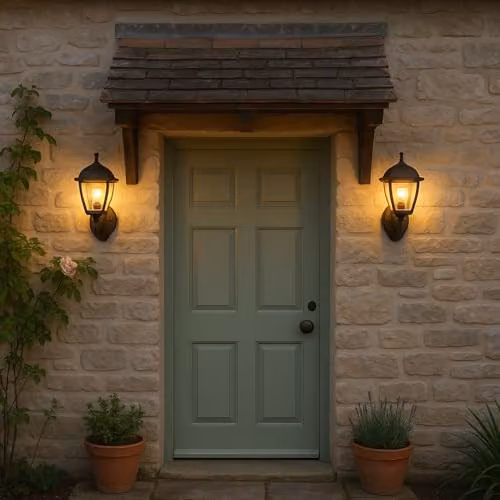 CGC Lighting Black Outdoor Wall Lantern with PIR Motion Sensor and Transparent Diffuser – 3