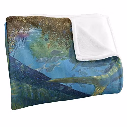 Wild Wings Uninvited 2 Silky Touch Super Soft Fleece Throw Blanket in White, W: 152 cm, D: 127 cm – 2