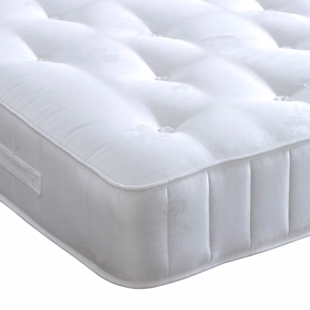 Bedmaster Crystal 1400 Pocket Sprung Mattress in White, W/D/H: 180 x 200 cm