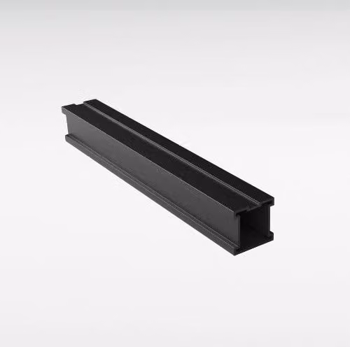 Ecoscape Powder Coated Black Aluminium Square Tube Joist for Composite Decking W/D/H: 4 x 4 x 360 cm