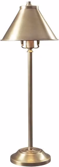 Netlighting Provence 1 Light Table Lamp in Yellow and Antique Brass with E14 Bulb Included – 1
