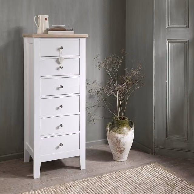 Noa and Nani Modern White Oak Wood Chest of Drawers