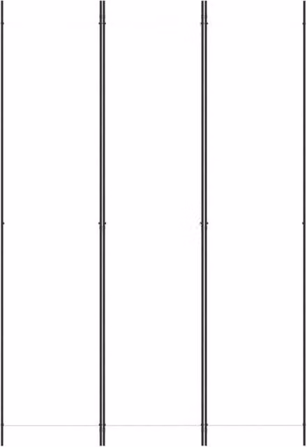 Berkfield Home 3-Panel Room Divider in White, W: 150 cm, H: 220 cm