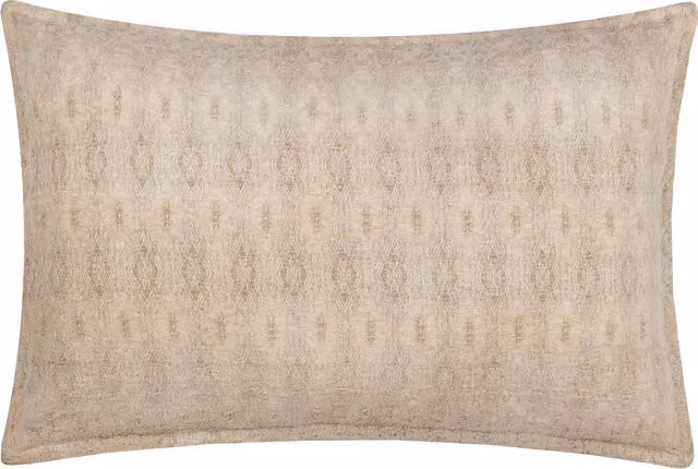 Make It A Home Ramas Jacquard Rectangular Cushion in White and Beige