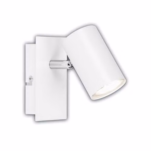 Briloner White Metal GU10 LED Wall Spot Light, Adjustable Modern Reading Lamp with 3000K Warm White Light