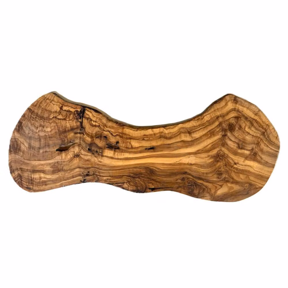 Verano Spanish Ceramics Rustic Slim Olive Wood Charcuterie Board, Brown, W: 14 cm, L: 60 cm – 3