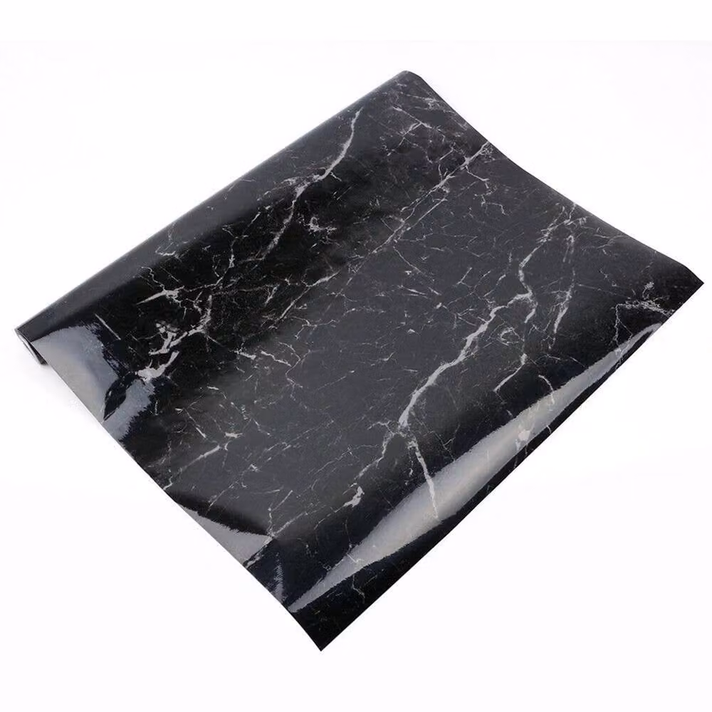 Nordara Black Marble Vinyl Wrap Self Adhesive PVC Film for Kitchen Worktops and Cupboards – 4