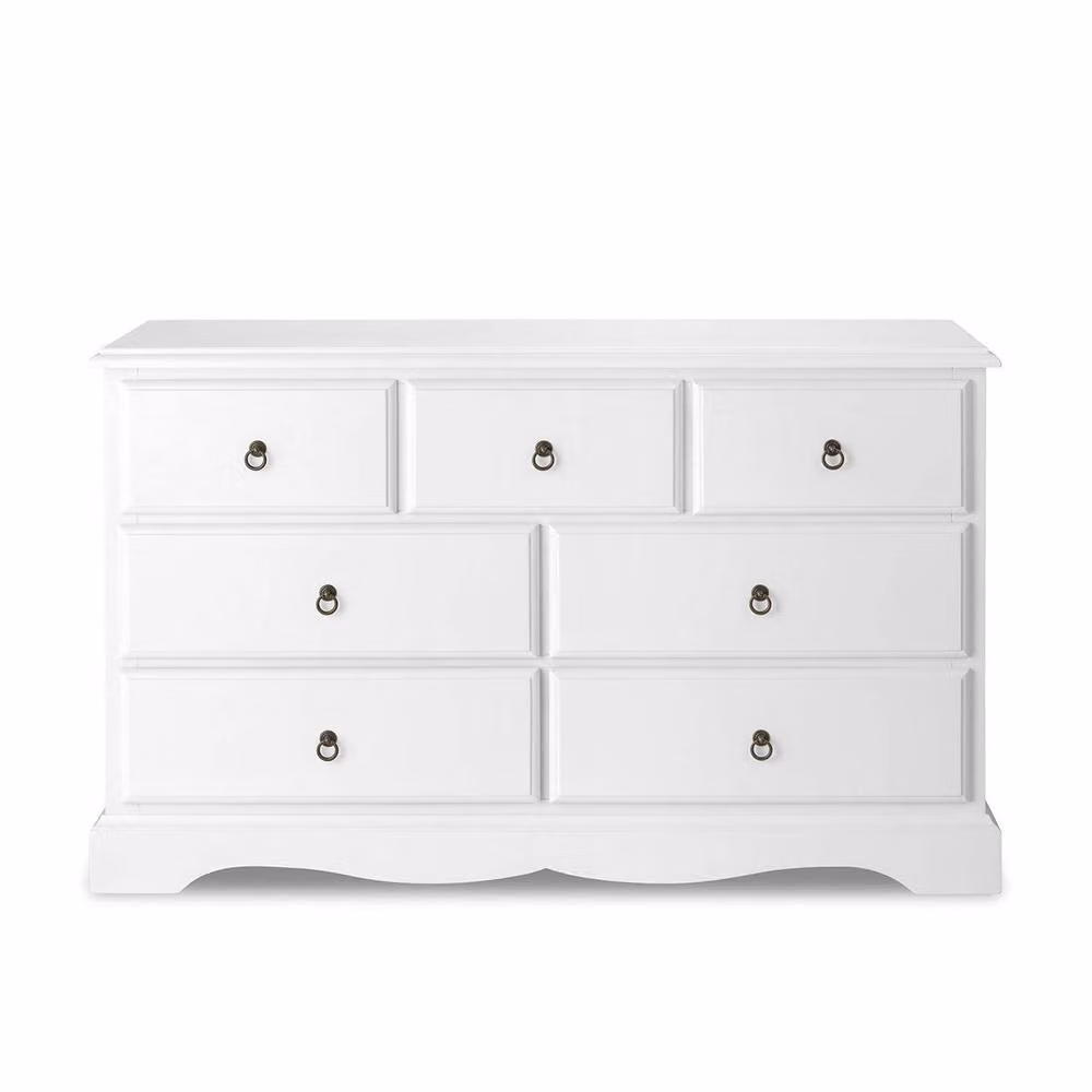 Statement Furniture Romance 3 Over 4 Chest of Drawers in White – 2