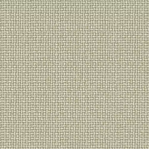 Holden Decor Green Basket Weave Wallpaper with Modern Abstract Woven Texture