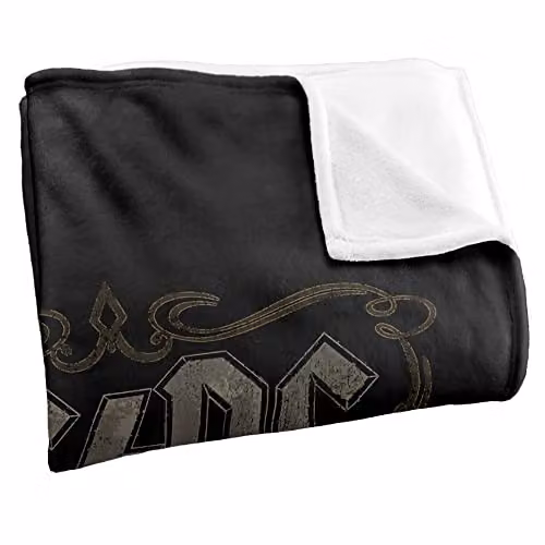 LOGOVISION AC/DC Rock Label Super Soft Silky Touch Fleece Throw Blanket, Multicolour, W/D/H: 91 x 147 cm – 2