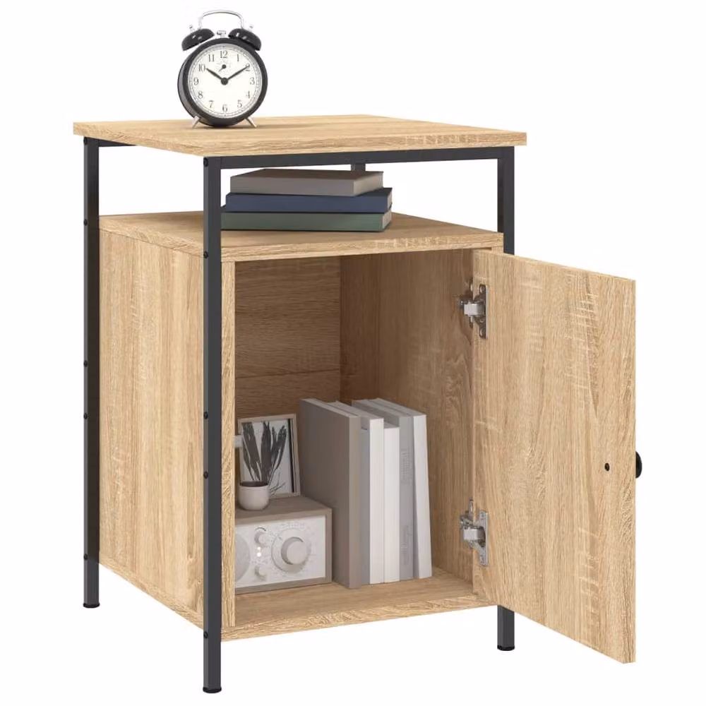 Berkfield Home Set of 2 Bedside Cabinets in Sonoma Oak Brown, W/D/H: 40 x 42 x 60 cm – 2