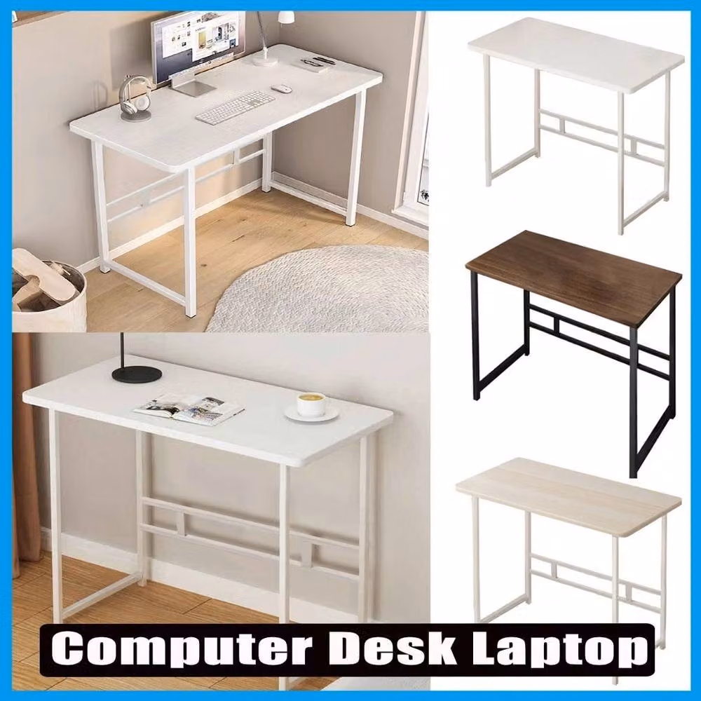 Kelvenix Minimalist Computer Desk in Beige – 3
