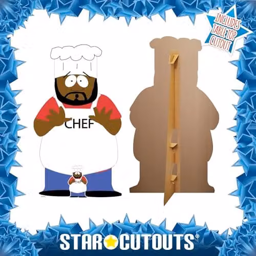 Star Cutouts SC4703 South Park Chef Lifesize Cardboard Cutout, Height: 164 cm, Multicolour – 3