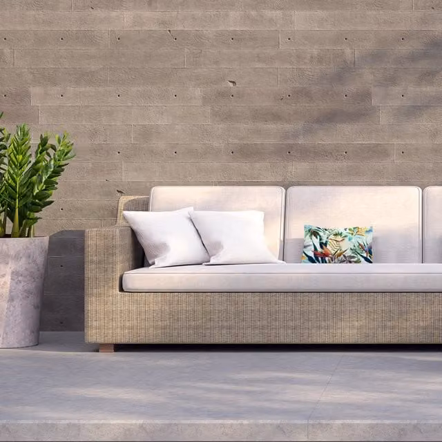 Benjamin Tate Design LTD Seamless Tropical Flower Outdoor Cushion in Green and Multicolour