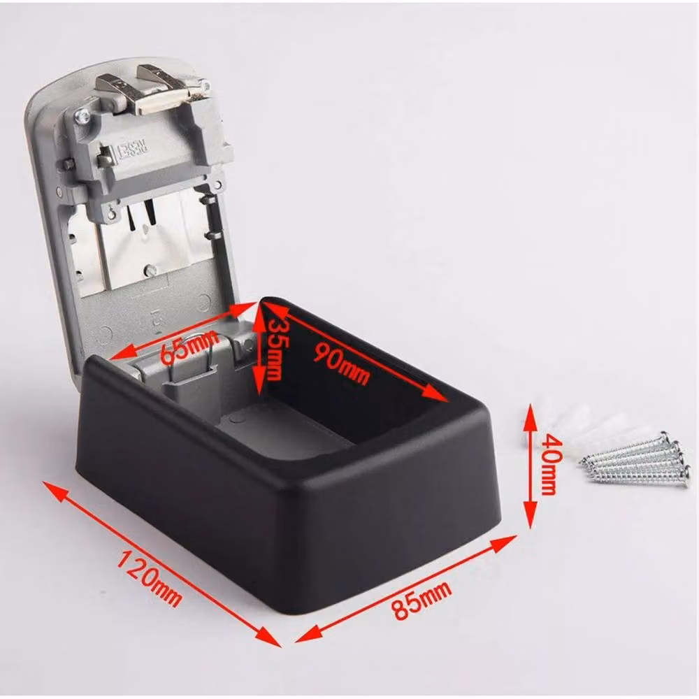 FLAVORA Wall Mounted 4 Digit Combination Key Safe in Black – 2