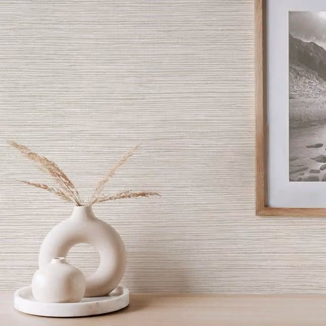 Crown Grey Abstract Textured Textile Wallpaper