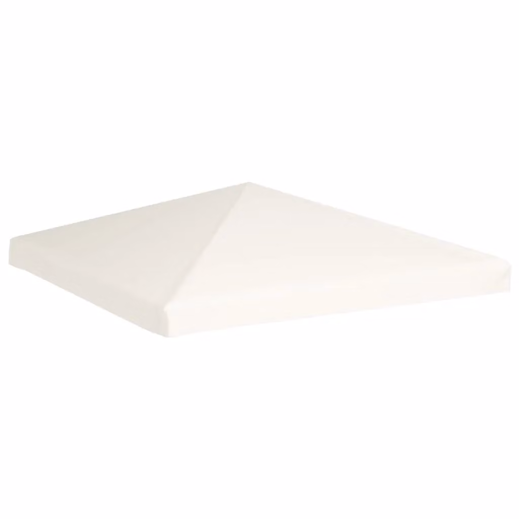 Berkfield Home PVC-Coated Polyester Gazebo Top Cover, Cream White, 3 x 3 m