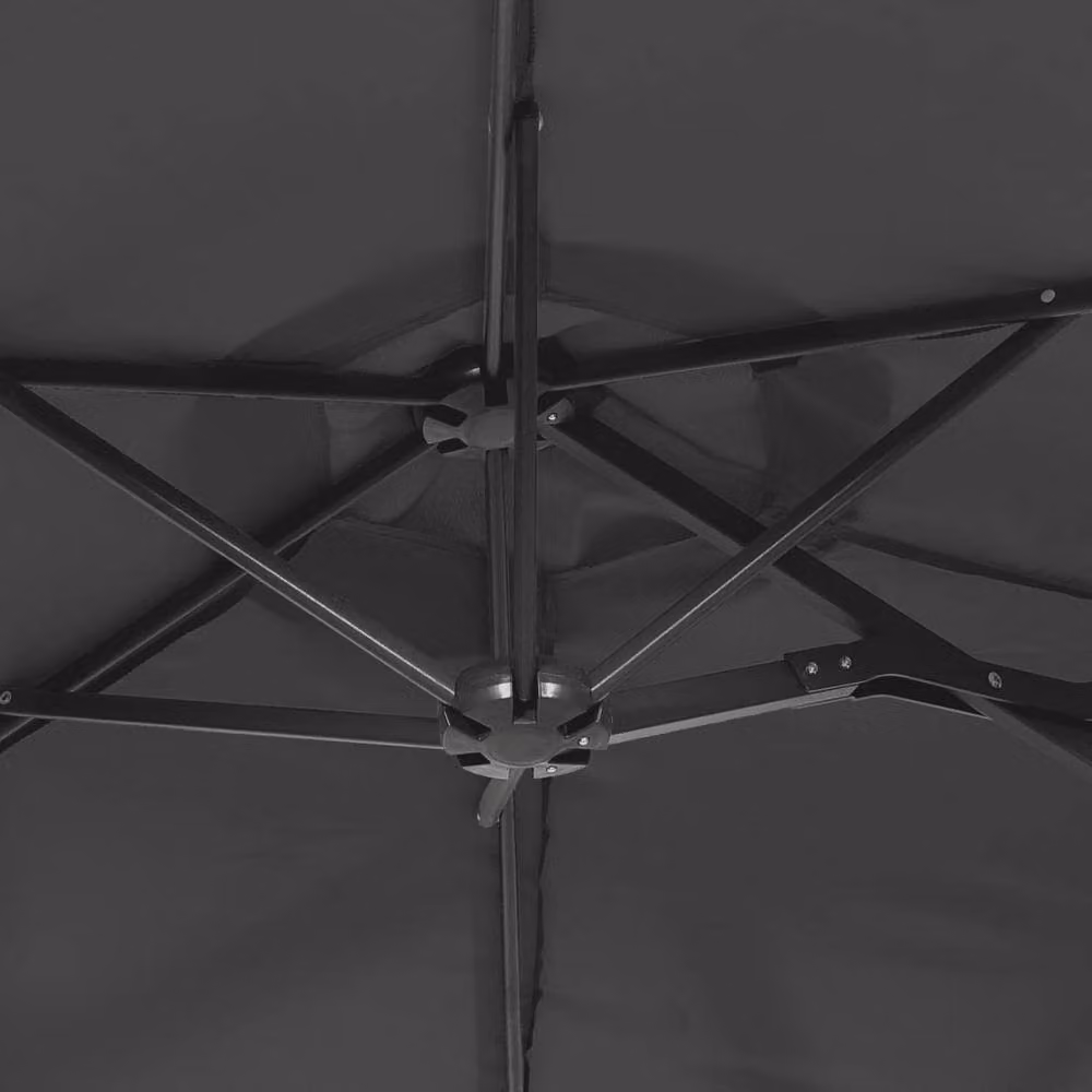 Berkfield Home Double-Head Cantilever Parasol in Anthracite and Black, W: 316 cm, D: 240 cm – 3