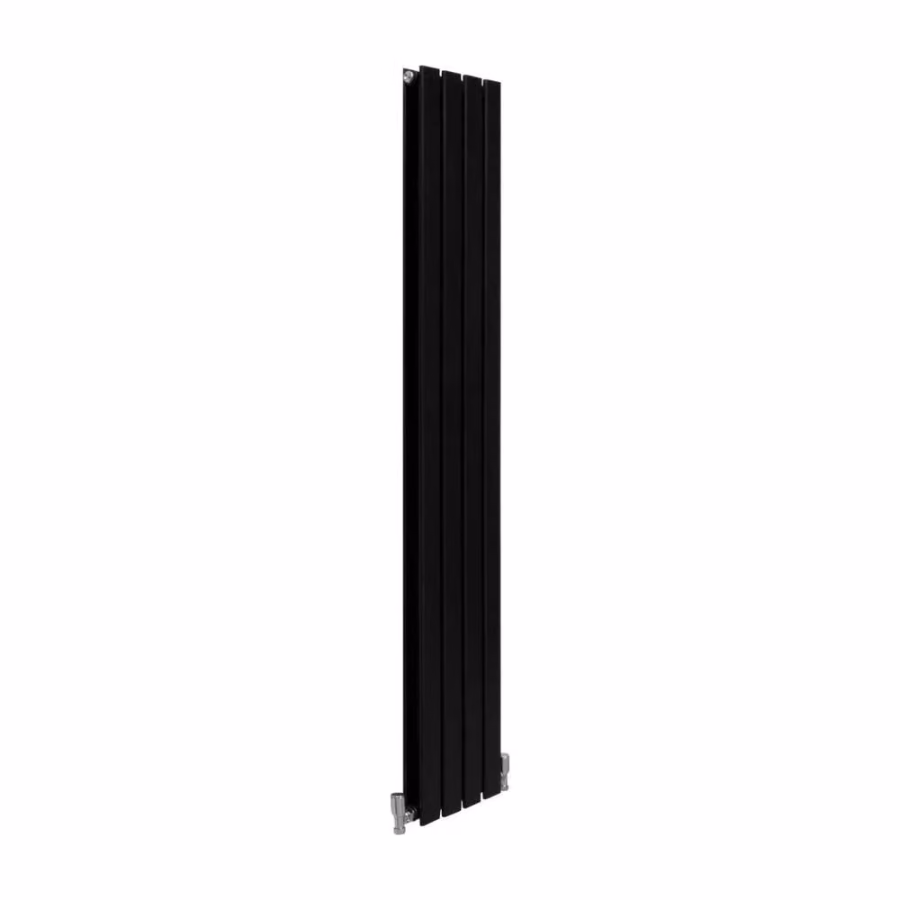 Monstershop Designer Flat Panel Steel Radiator in Black, W: 160 cm, H: 28 cm – 2